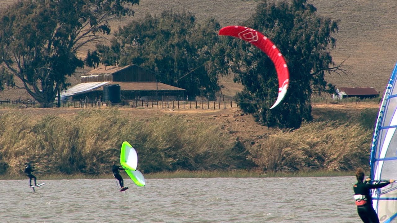Eric S. Wingfoiling With Style at Sherman Island California - April 24 2021