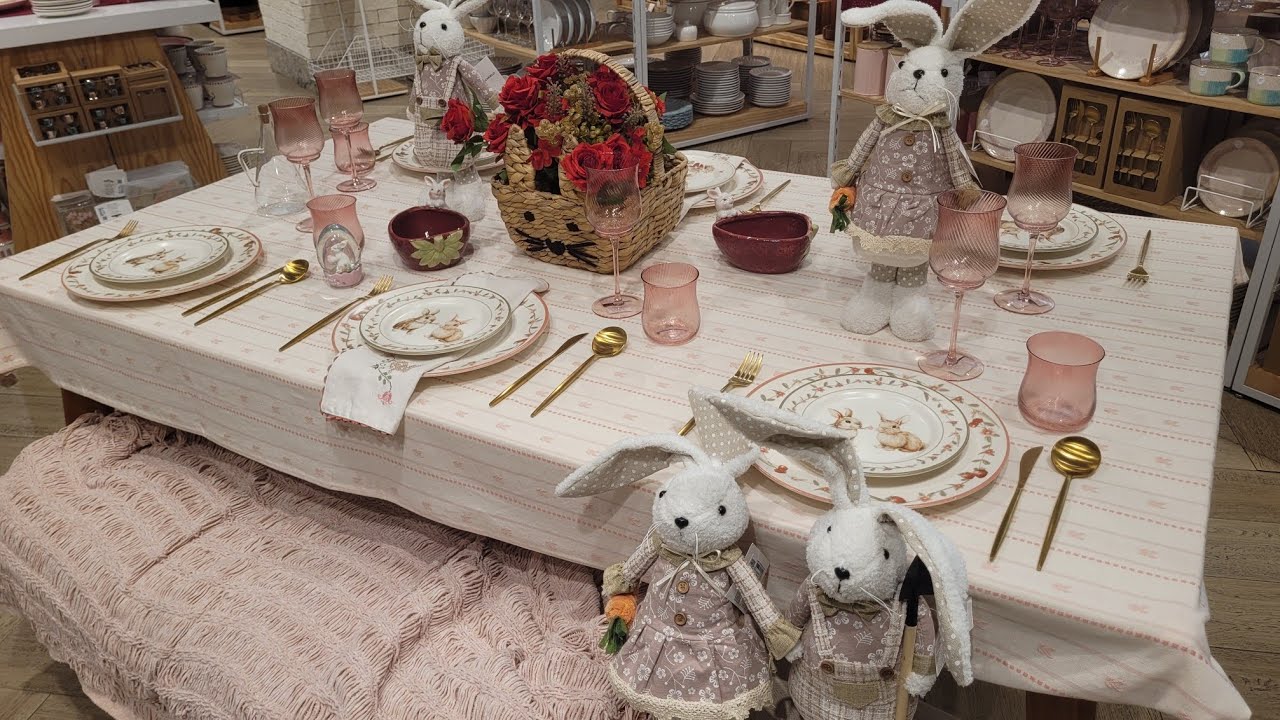DECORAÇÕES DE PÁSCOA para cozinha, mesa posta, decorações para casa| coelhos, ovos de Páscoa...🍓🍒
