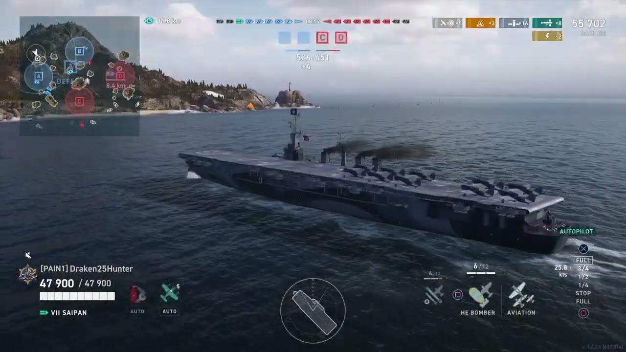 World of Warships: Legends Saipan Competitive Match