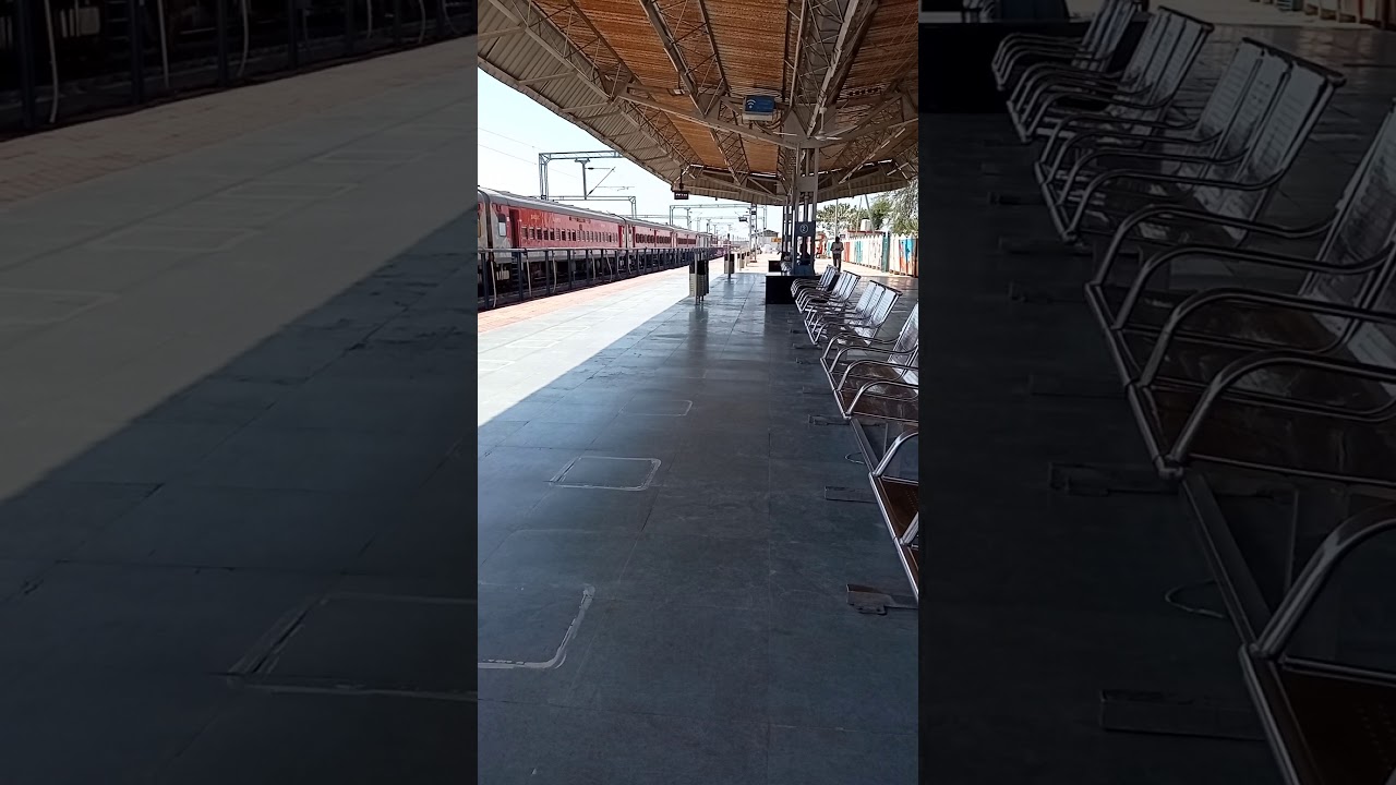 Jabalpur rewa shuttle Arriving on platform 1 leading  by WAP 4