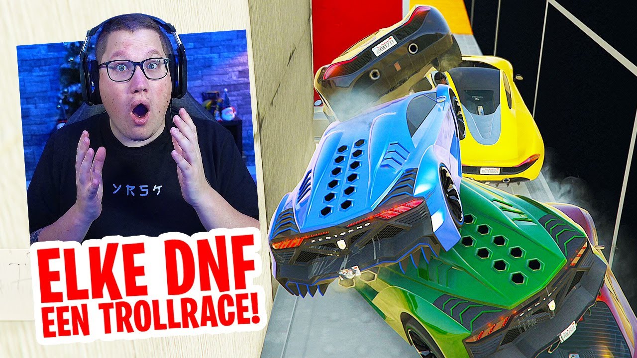🔴 BIJ ELKE DNF &Eacute;&Eacute;N TROLLRACE in GTAV ONLINE! // Yarasky Livestream