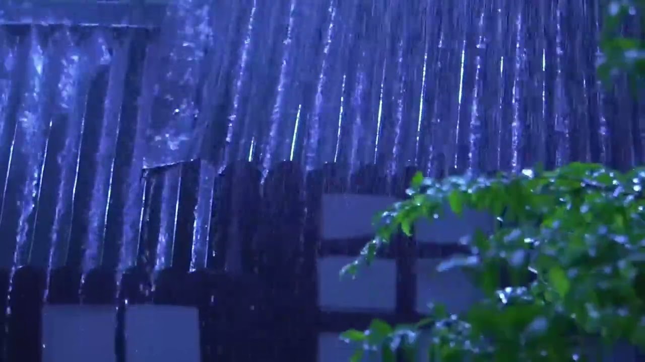 Fall Asleep in 3 Minutes 🌧️ Heavy Rain and Thunder on Tin Roof for Deep Sleep and Stress Relief #15