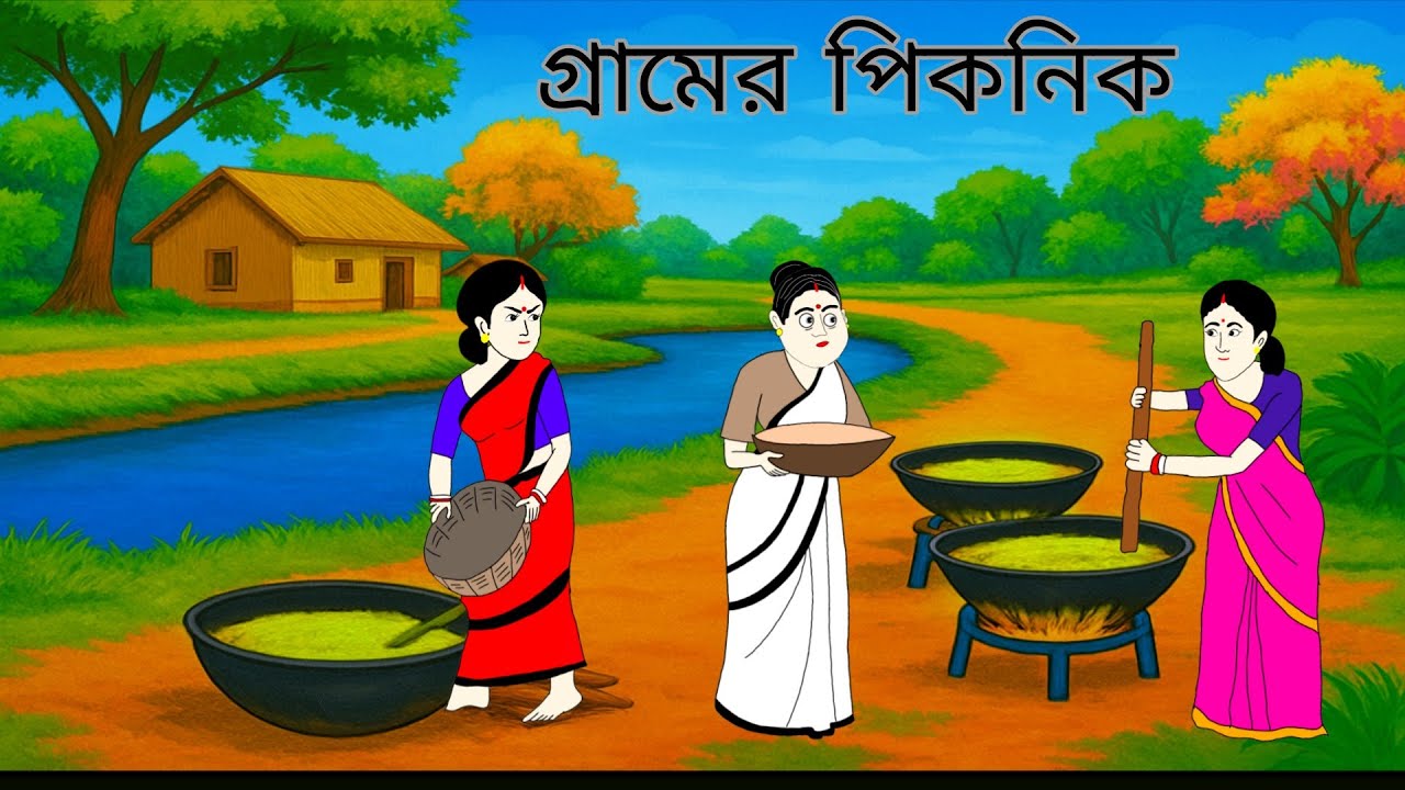 গ্রামের পিকনিক ll bangla cartoon ll animation story ll fairy tales 