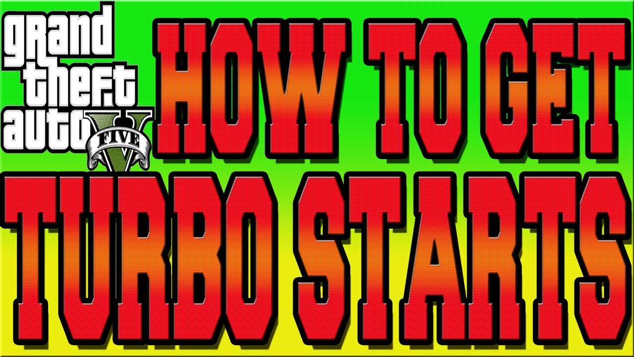 GTA 5 ONLINE RACE TURBO START TUTORIAL - HOW TO GET TURBO STARTS IN RACES (GTA V Multiplayer)