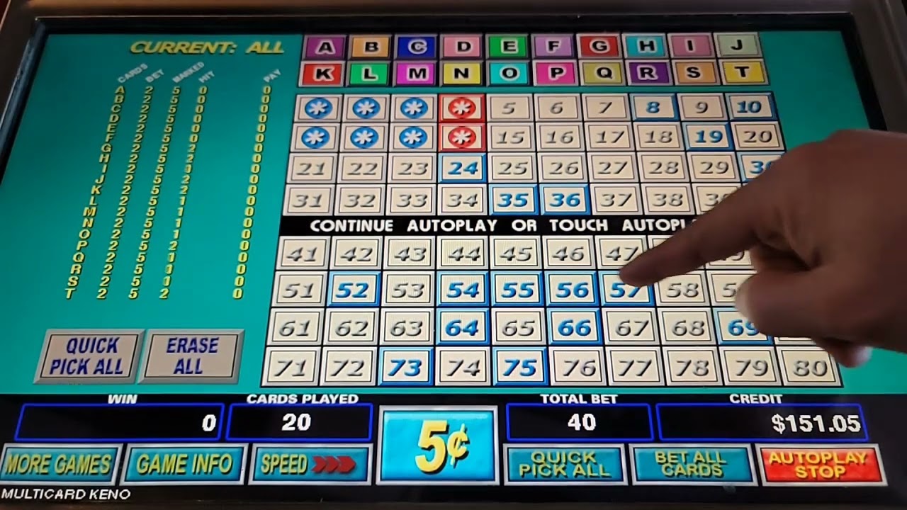 MultiCard Keno - This one saved the day!