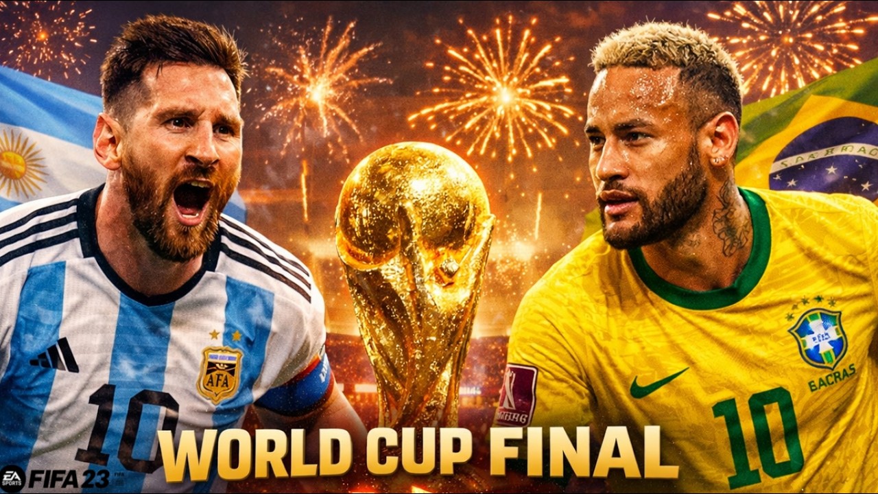 FIFA 23 -THE BATTLE BETWEEN THE GOAT VS THE PRINCE - Argentina vs Brazil Fifa World Cup Final [4K60]