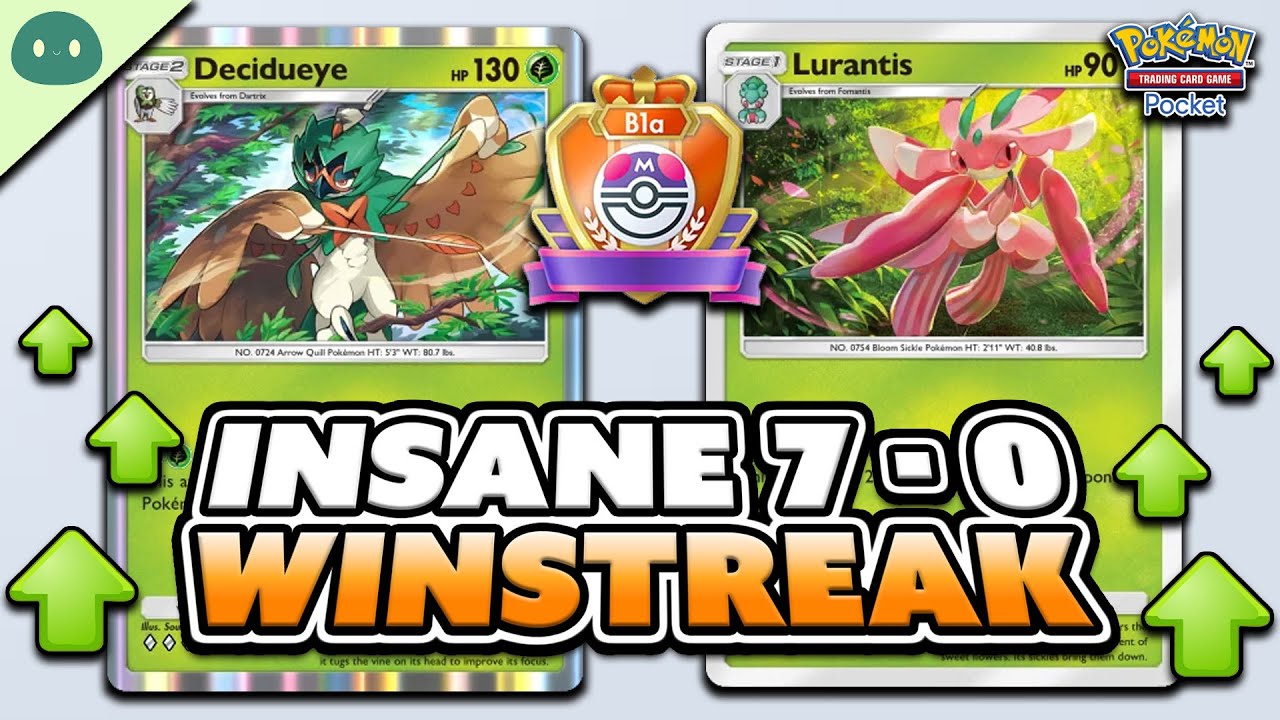7 побед подряд с Лурантисом и Десидуайем! | Pokemon TCG Pocket