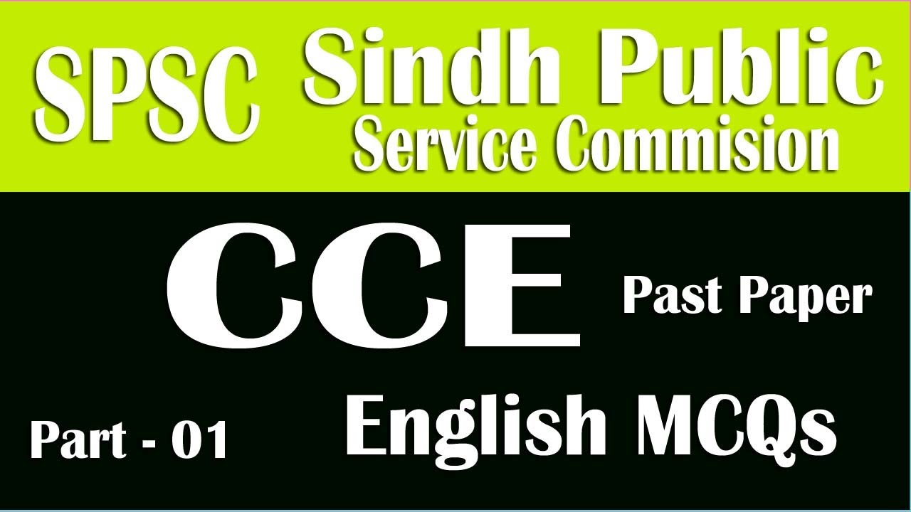 SPSC CCE Screening Test  2013-14, Test held on 28-12-2014 : Combine Competitive Examination Part  01