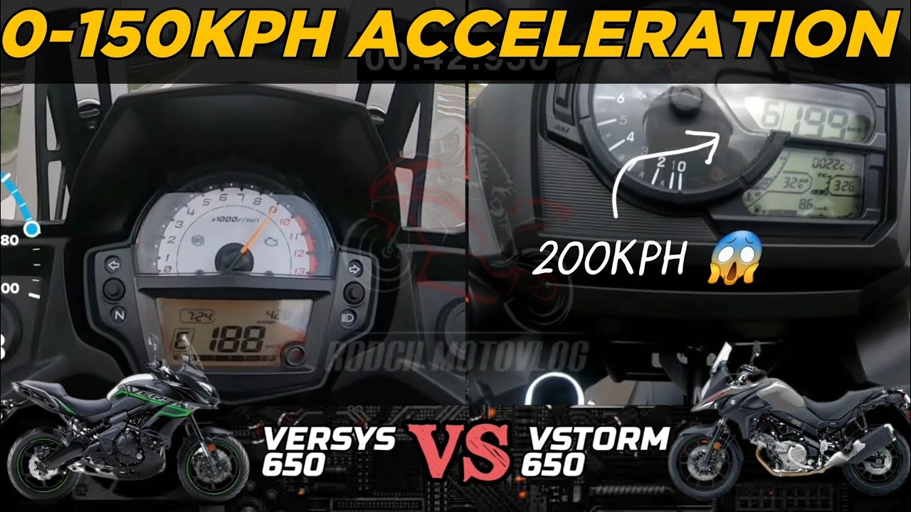 Kawasaki Versys 650 🆚️ Suzuki V-Storm 650/XT | 0-150kph Acceleration | Top Speed | Pros & Cons 🔥
