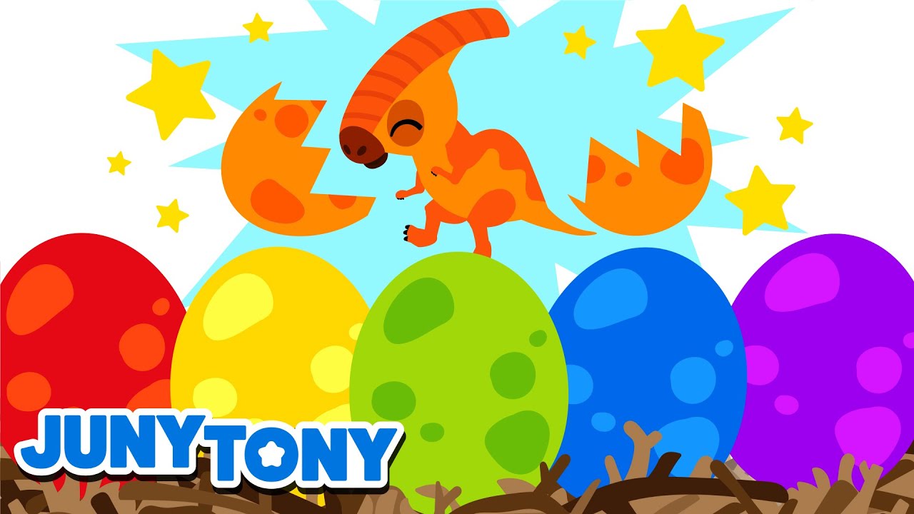Coloridos Huevos de Dinosaurios | Canci&oacute;n de Colores | Dinosaurios Beb&eacute;s | JunyTony en espa&ntilde;ol