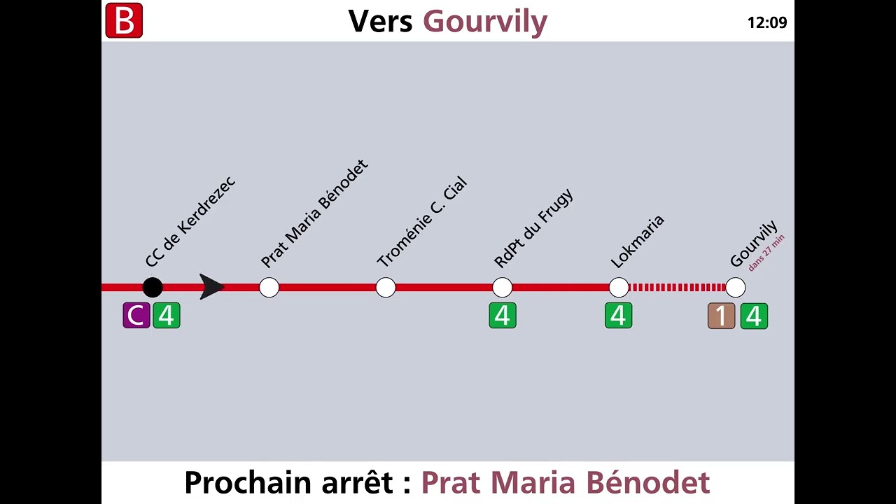 SAIEV – Ligne B (Moulin des Landes → Gourvily) | QUB – Quimper