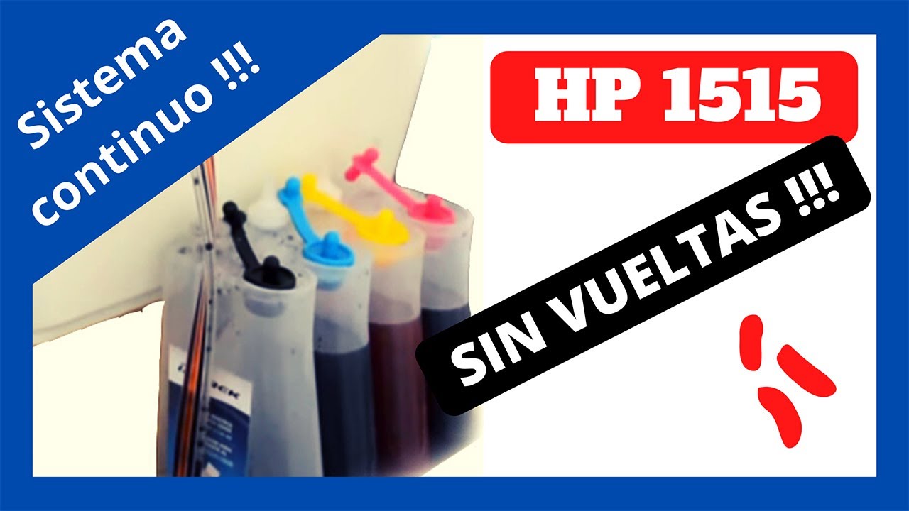 INSTALAR SISTEMA de tinta 🚨 continuo Imprek  en [ 🔸multifunción HP 1515🔸 ]