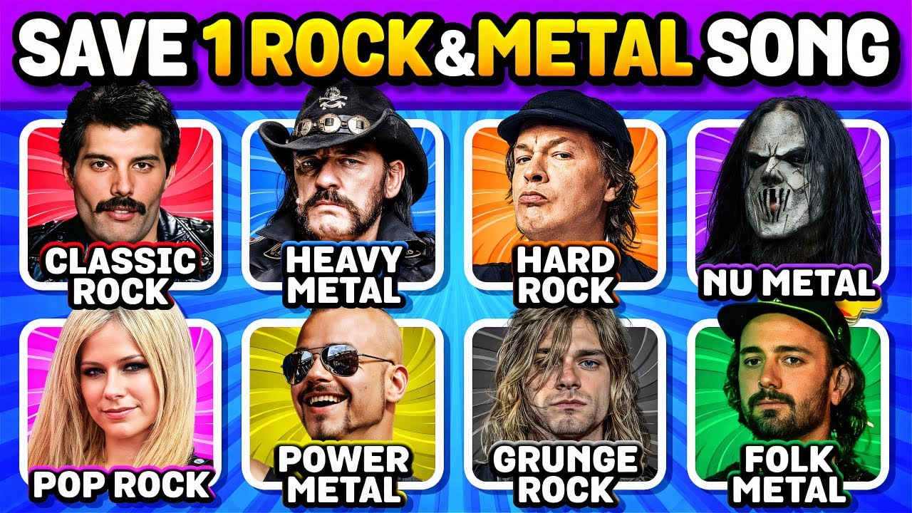 Save ONE Rock and Metal Song🔥All Different Genres | Music Quiz