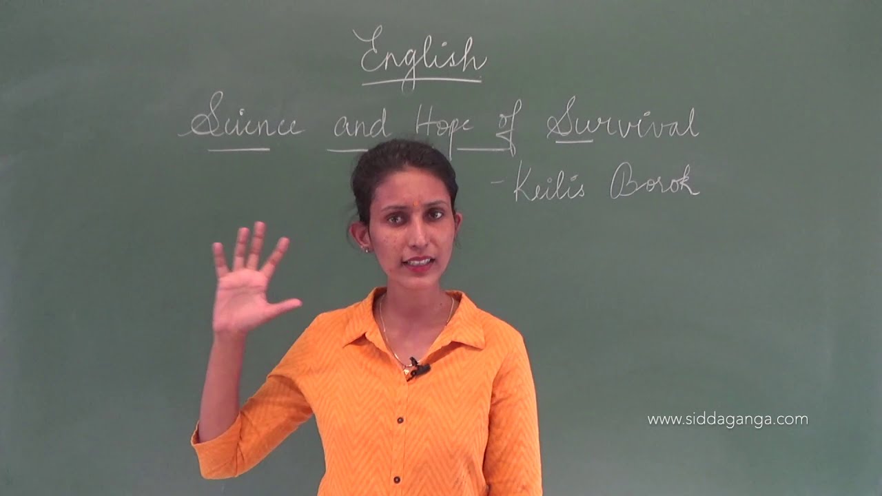 STATE 10 - ENGLISH - SCIENCE AND HOPE OF SURVIVAL - PART 1