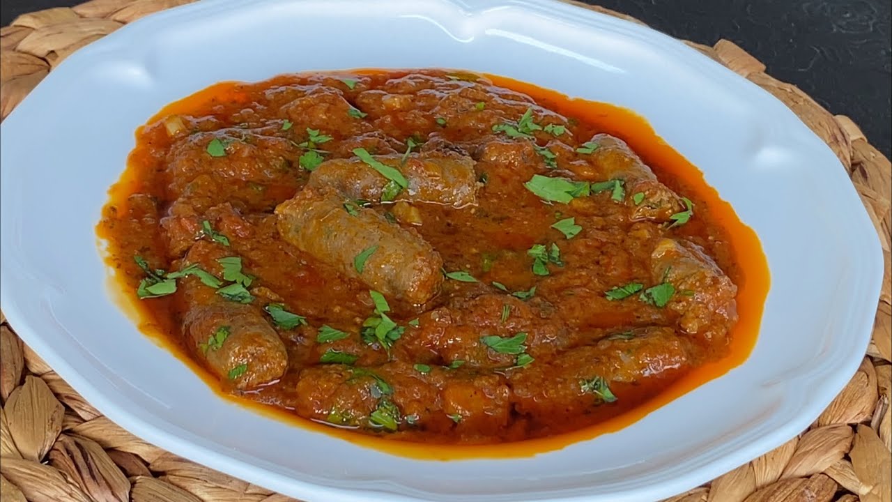 وصفات #2024 طاجين المرقاز/ او صوص المرقاز الحمراء من أشهى و أسهل الوصفات الجزائرية tagine merguez /