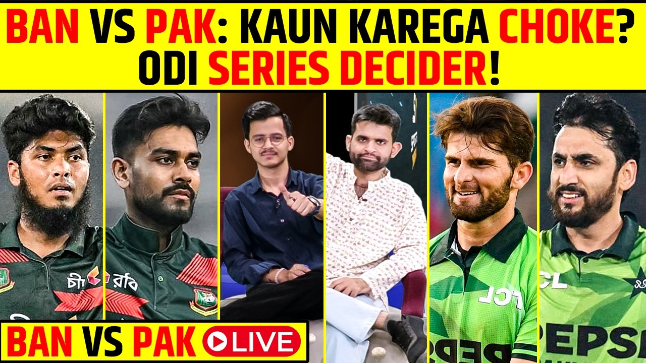 🔴BAN VS PAK 3RD ODI LIVE: SERIES DECIDER IN DHAKA, BAN TO CLAIM SERIES?