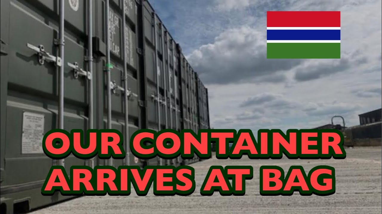 The first of many containers have arrived at Bag
