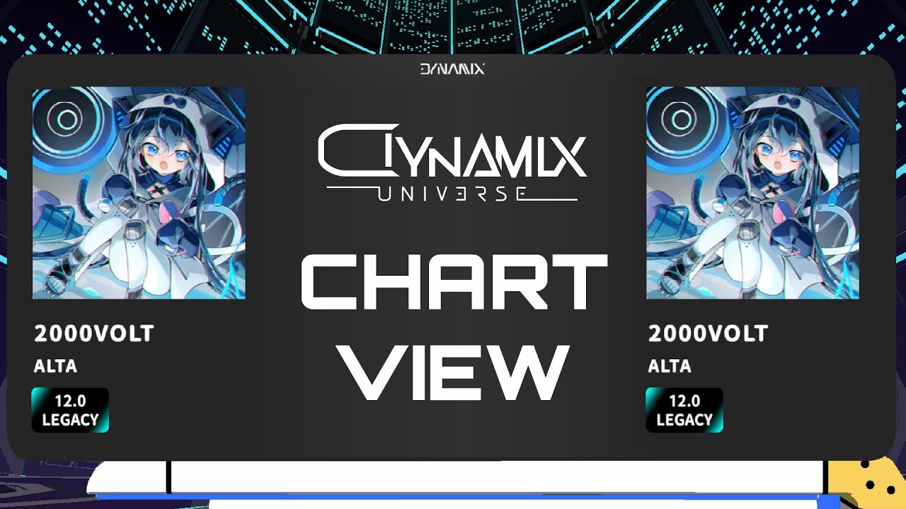 【Dynamix Universe】2000VOLT (LEGACY) Chart View 譜面演示