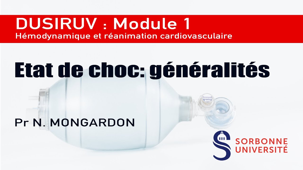 Module 1 : Etat de choc : généralités