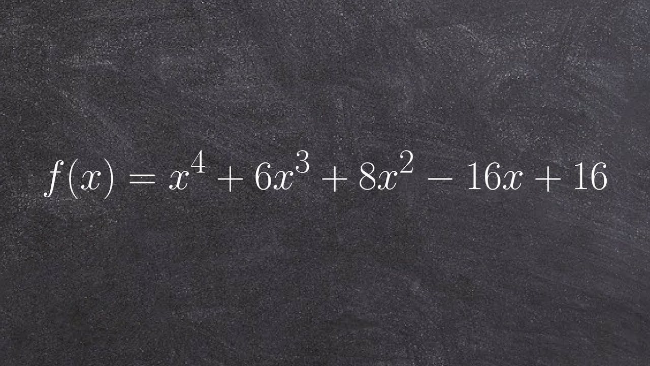 Use Descartes Rule of signs to determine the number of positive and negative