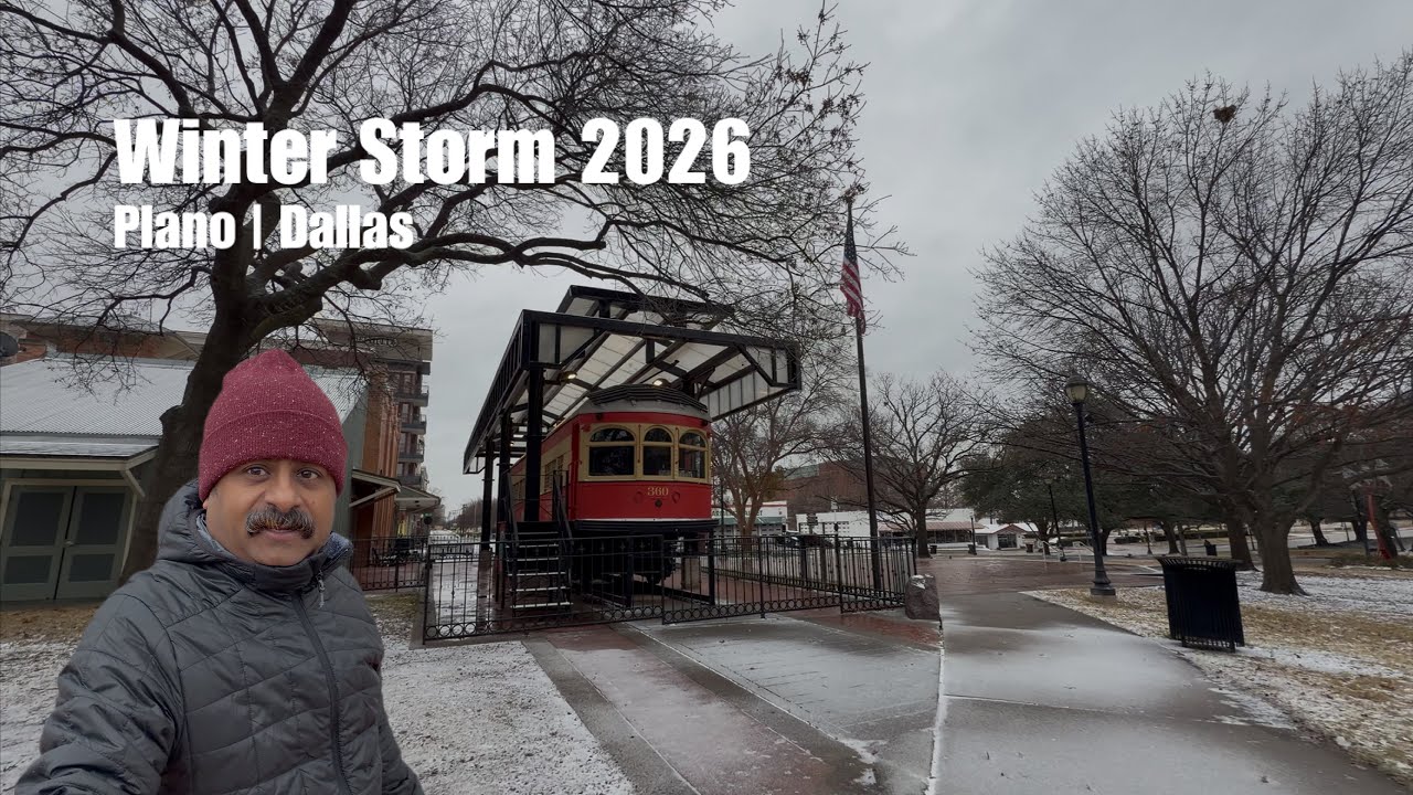 Dallas Winter Storm Jan 24 2026 | Weather Update | Haggard Park Plano Jan 24, 2026