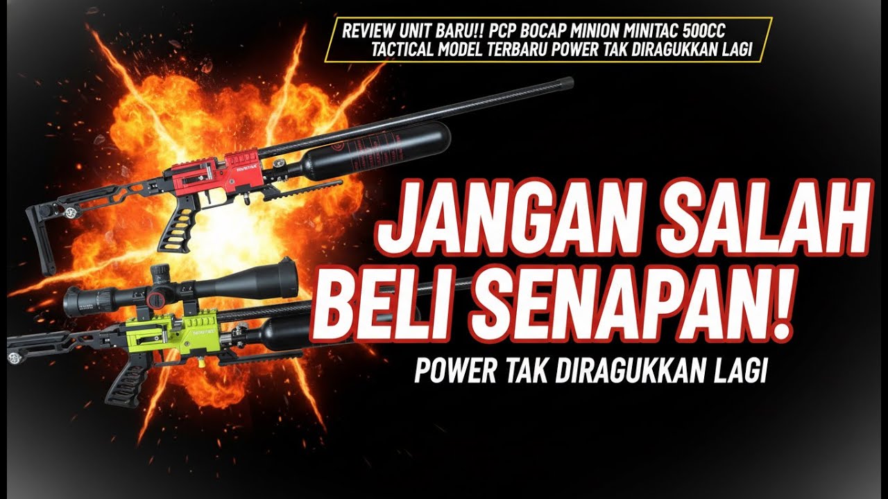 Senapan Angin PCP Bocap Minion Minitac Tactical – Ringkas di Tangan, Ganas di Target