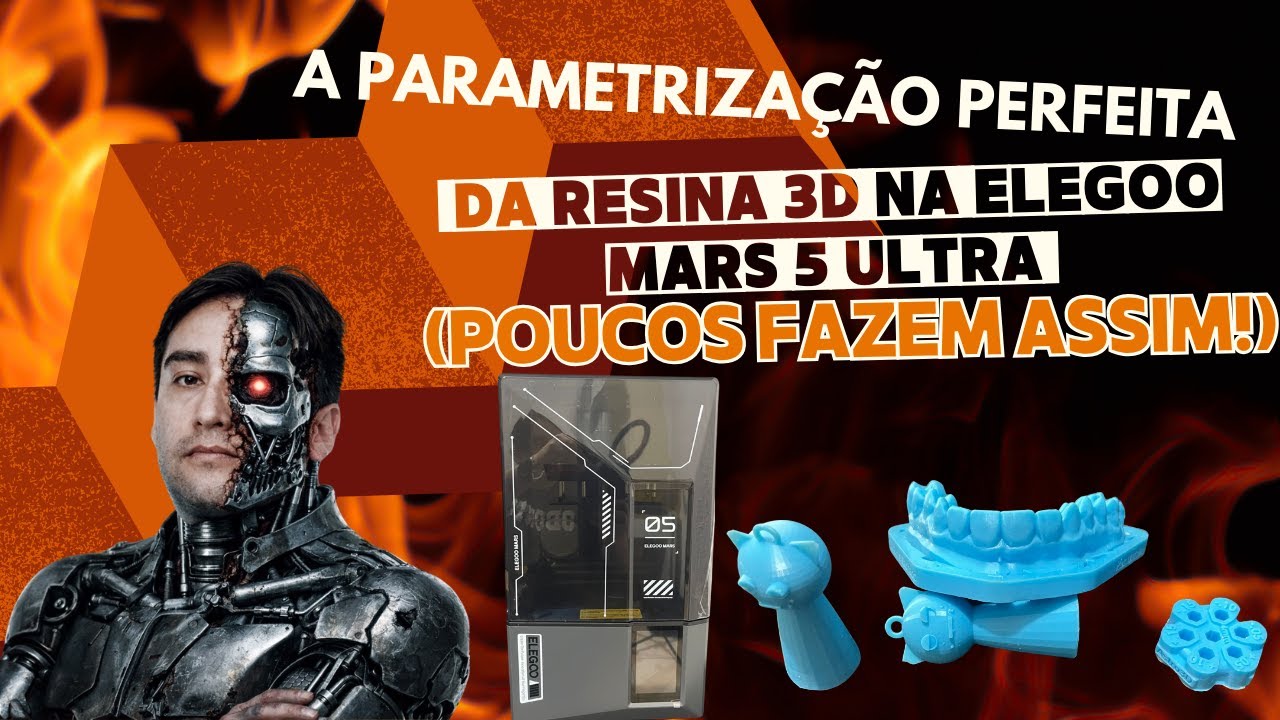 🔥 A Parametrização PERFEITA da Resina 3D na Elegoo Mars 5 Ultra (Poucos Fazem Assim!)