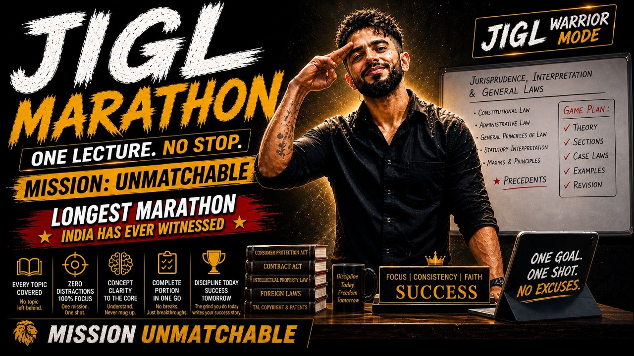 JIGL Marathon June 26 | CS Executive Marathon Part 2 | CS Executive Revision | Adv. Chirag Chotrani