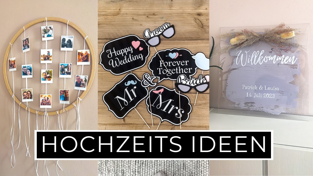DIY Hochzeits Deko Ideen einfach und schnell | Geschenkideen zur Hochzeit selber machen