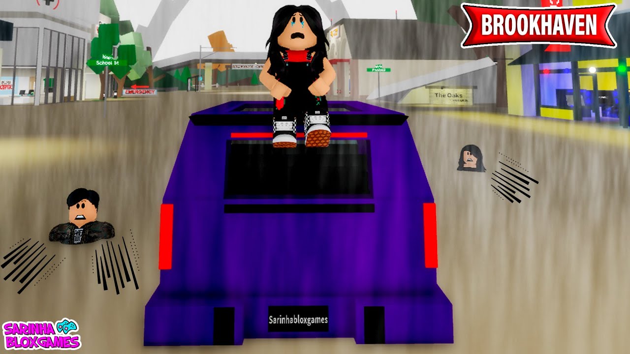 UMA ENCHENTE NA CIDADE ME SEPAROU DOS MEUS PAIS - BROOKHAVEN 🏡 RP | Roblox