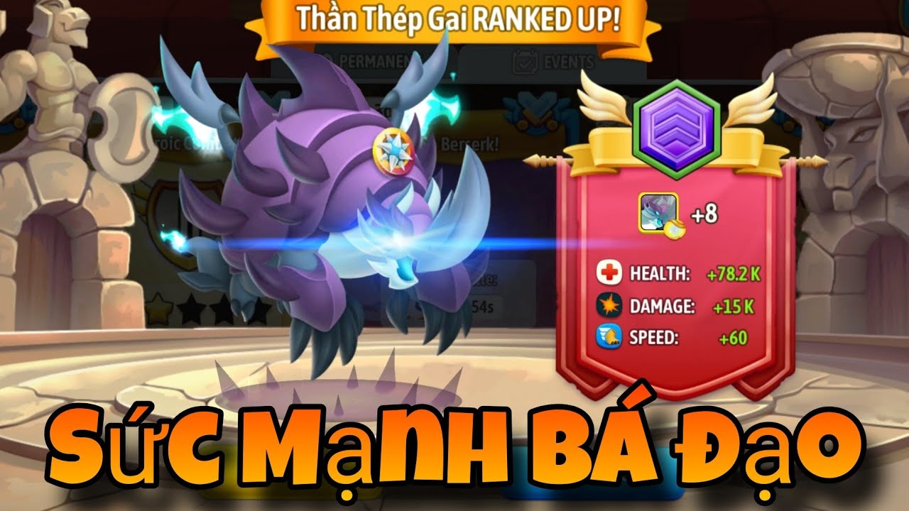 Dragon city tập 2002 : Sức Mạnh Full Rank Skin Vàng Của High Spiked Rhinodillo Quá Ghê Gớm