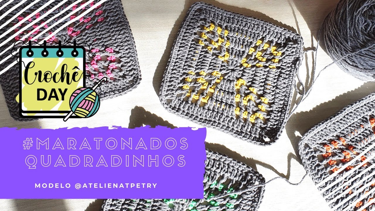 Quadradinho de Croch&ecirc; 2020 - Ateli&ecirc; Nat Petry