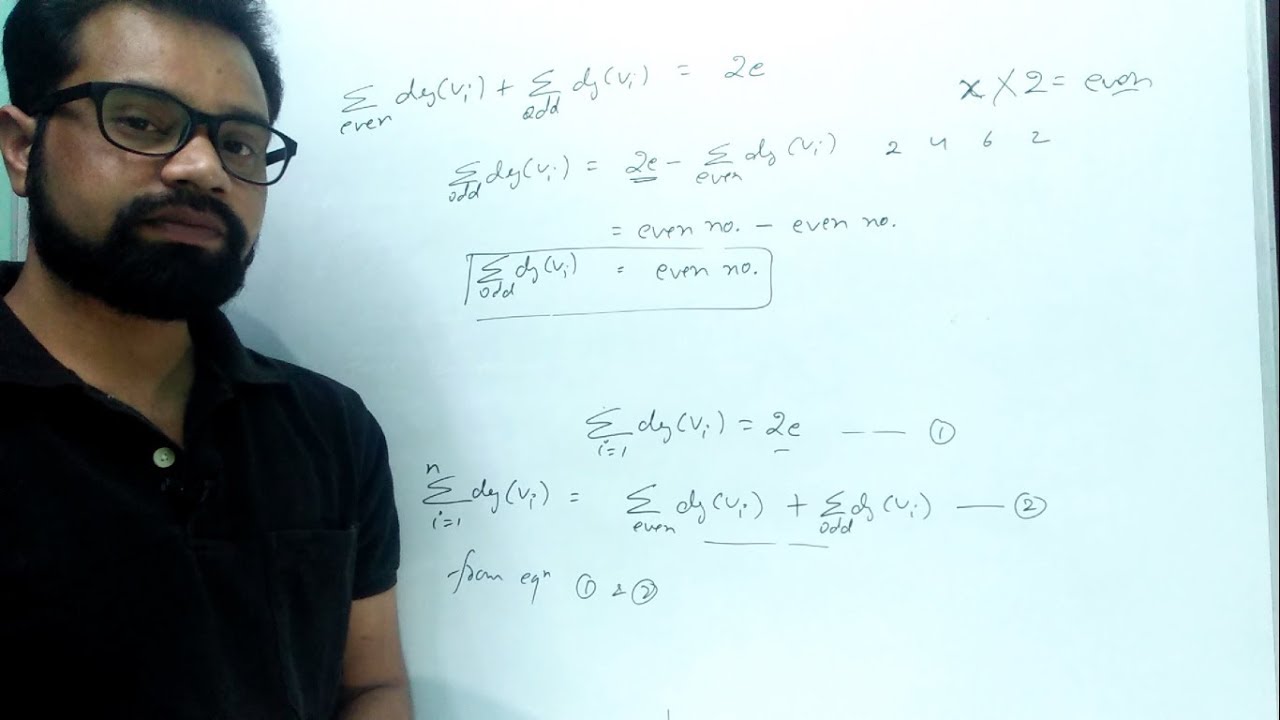 Number of Vertices of Odd Degree in a Graph is always even | By- Harendra Sharma