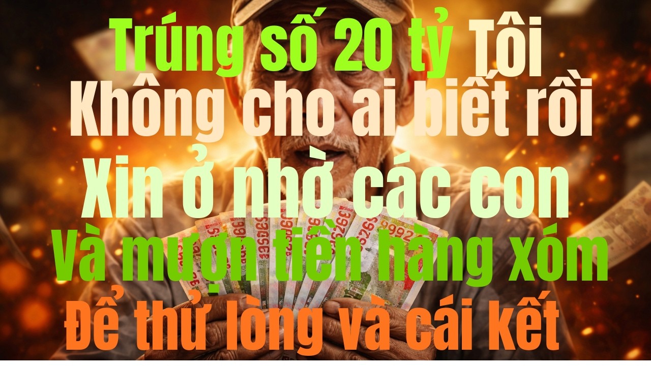 TRÚNG 20 TỶ GIẢ NGHÈO THỬ LÒNG CON CÁI, CÁI KẾT KHIẾN AI CŨNG PHẢI SUY NGẪM
