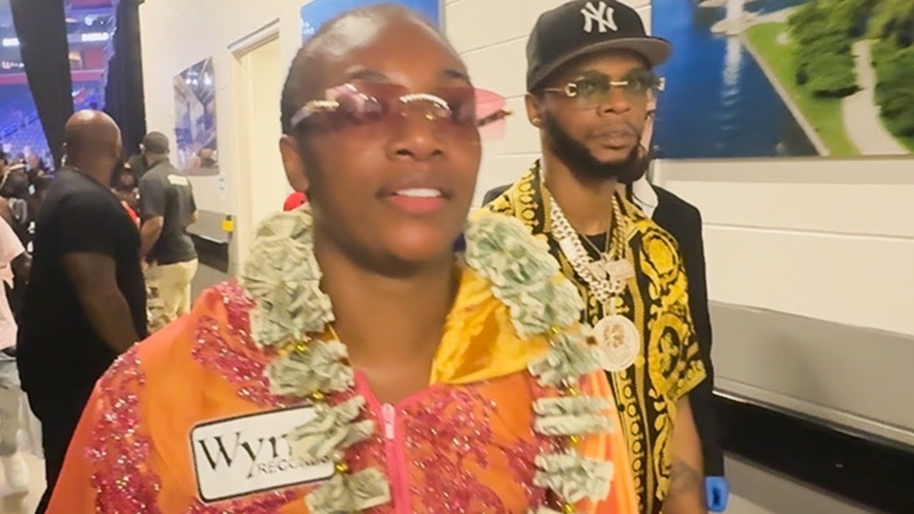 Claressa Shields IMMEDIATELY AFTER BEATING Lani Daniels; FIRST WORDS on WIN with Papoose