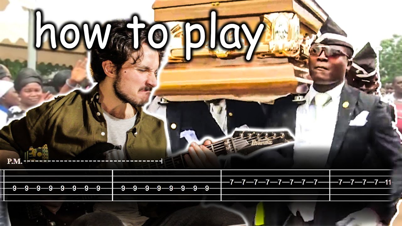 How To Play COFFIN DANCE [METAL] - [tab & backing track download]