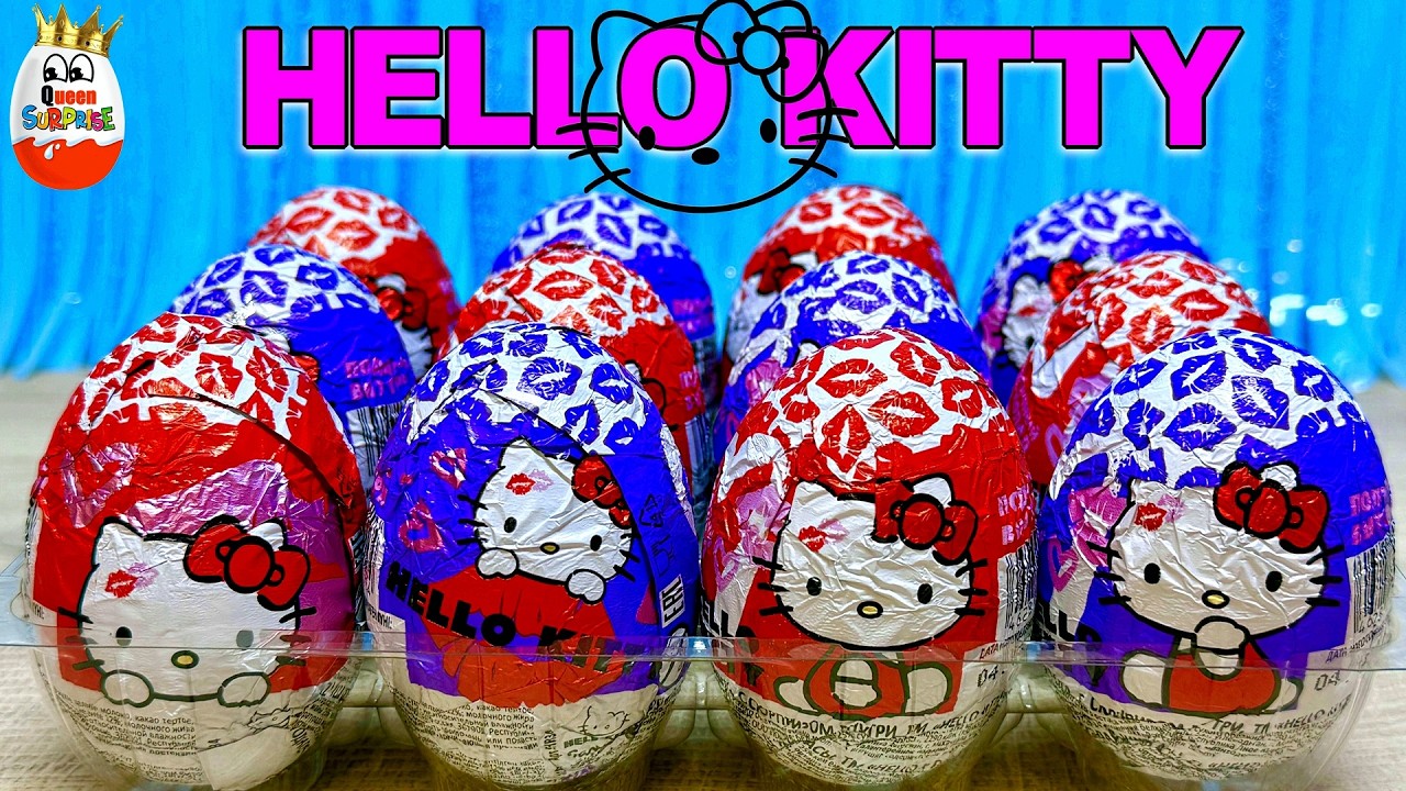 Hello Kitty Сюрпризы! Классные 3Д Игрушки Хеллоу Китти,Kinder Surprise undoxing