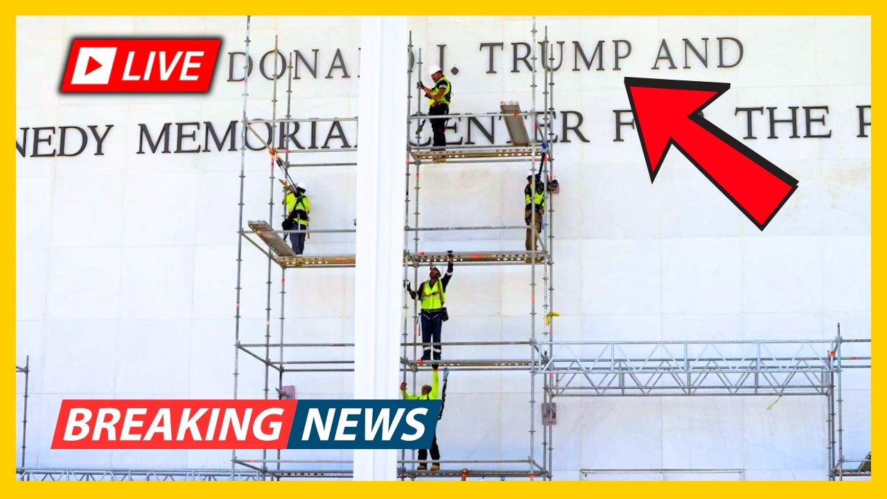 LIVE: Watch REMOVAL of Trump's Name on Kennedy Center