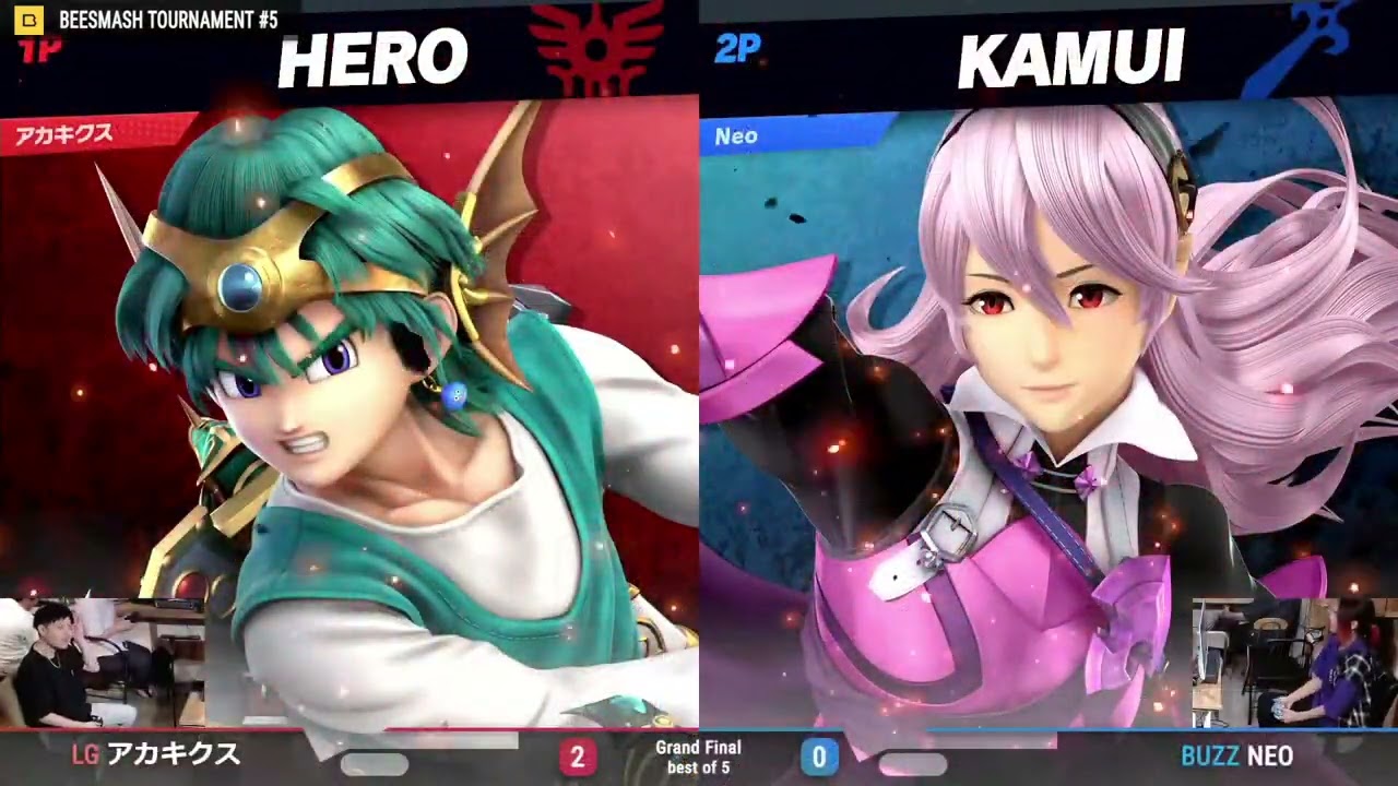 【スマブラSP オフ大会】 BeeSmash Tournament #5  GF LG｜アカキクス(勇者) vs BUZZ｜Neo(カムイ)