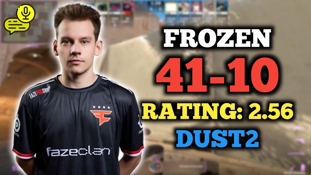 🔥 FROZEN (41-10) RT: 2.56 | SOLOQ | EU FACEIT (DUST2) +VOICE | ELO 3797 | CS2 POV