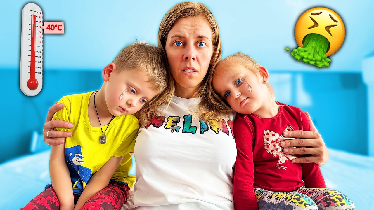 🤒 Mihaela VOMITĂ 🤮 Ionuț are FEBRĂ MARE 😭 Au RĂCIT de ziua lui MATEI 🎂 La Mulți Ani, Matei!