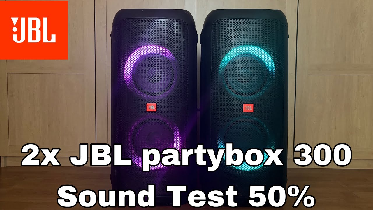 2x JBL Partybox 300 Sound Test 50% Volume! 480 Watt🔊