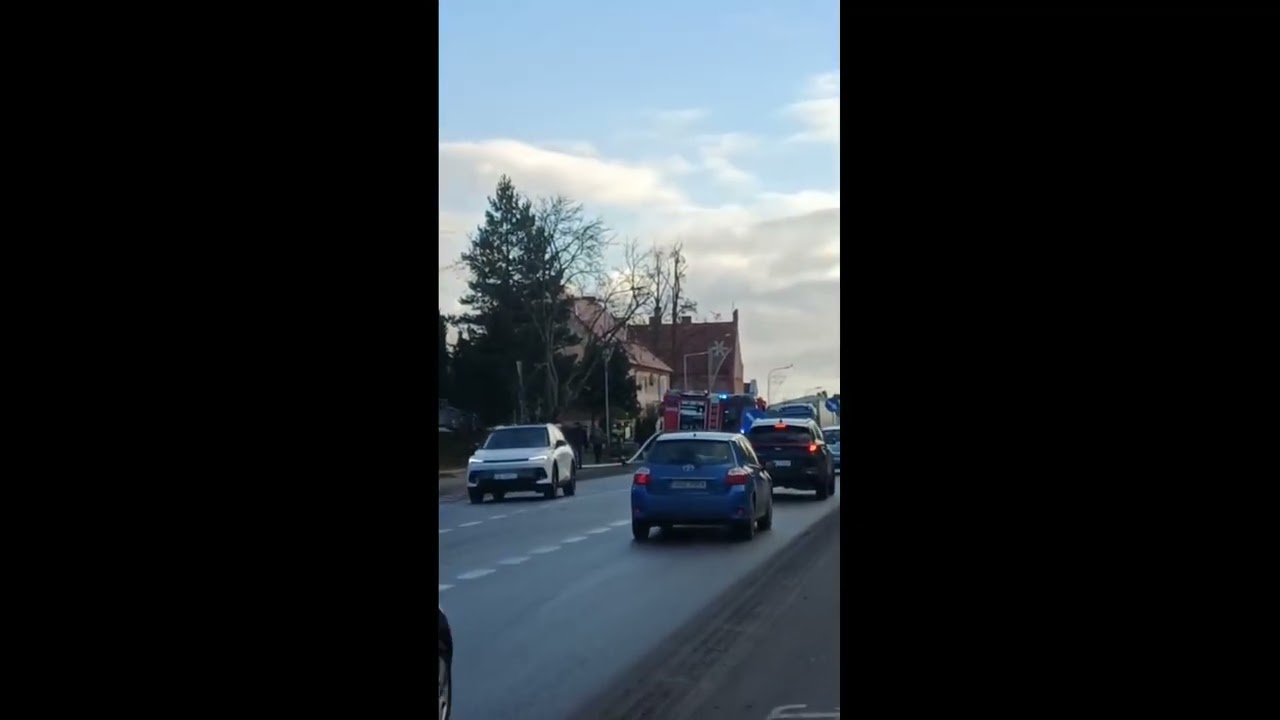 Pożar budynku Zakładu Ubezpieczeń Społecznych w Sztumie