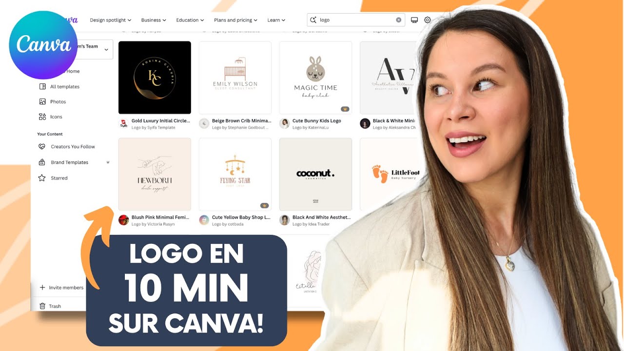 🎨 Crée ton Logo en 10 Minutes sur Canva! Tuto Facile et Rapide! 🚀✨