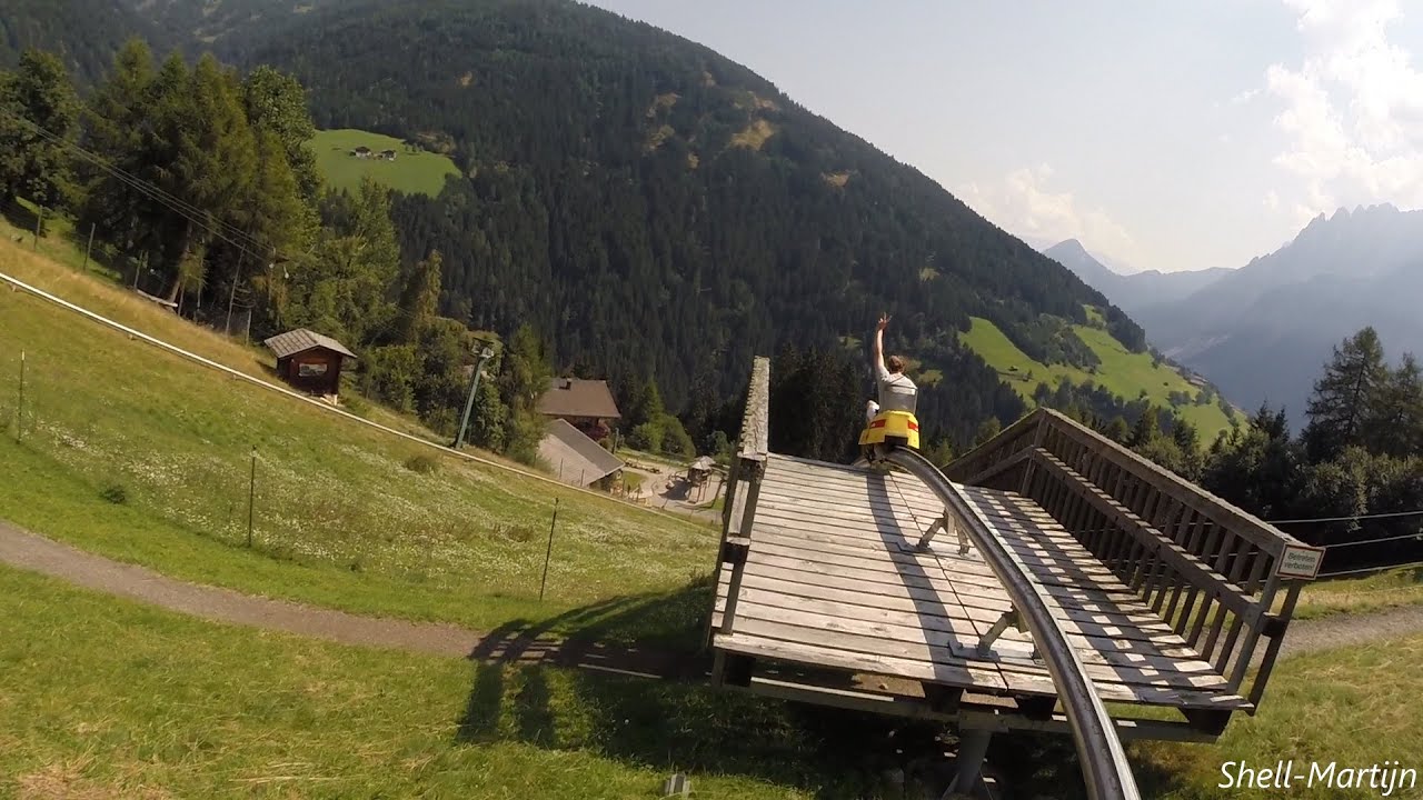 Onride: Sommerrodelbahn Wildpark Assling, Austria.
