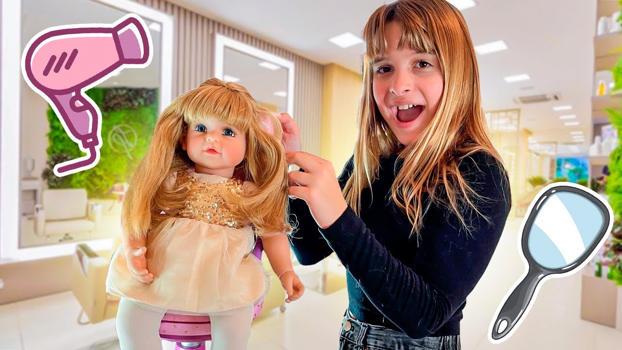 Toia em uma História Engraçada de uma Bebê Reborn que precisava ir ao salão!