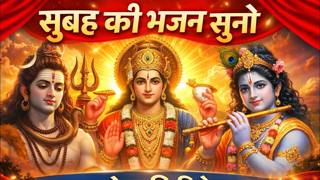सुबह का सबसे सुंदर भजन | Shiv Vishnu Krishna Bhajan | Morning Bhajan Suno Man Ko Shanti Milega