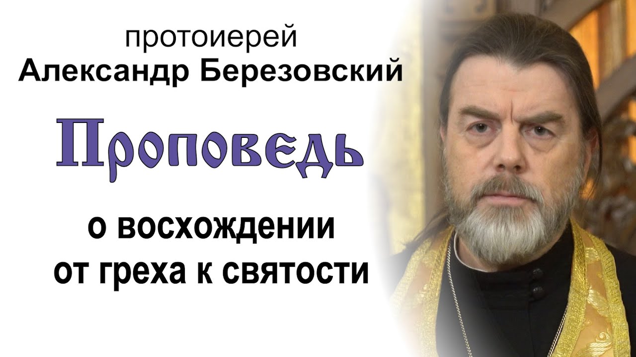 Проповедь о восхождении от греха к святости (2025.12.08). Протоиерей Александр Березовский