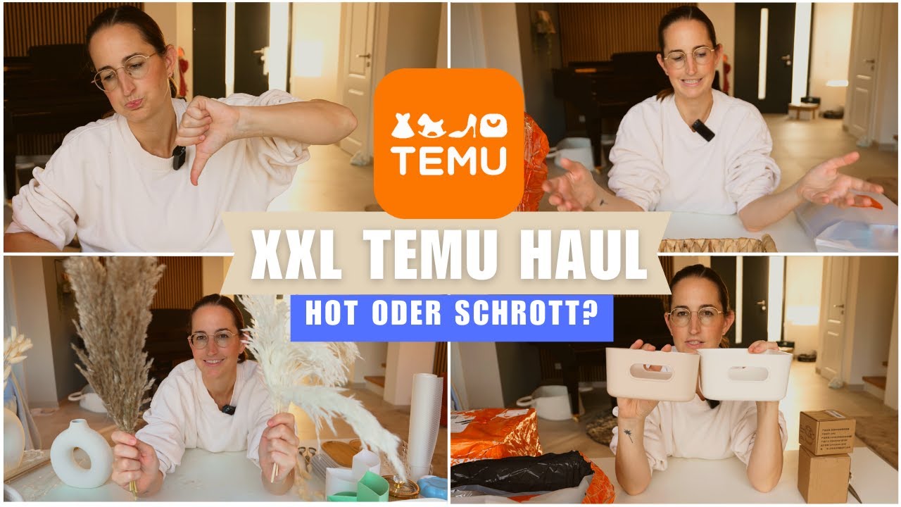 EHRLICHER TEMU Haul | Wir testen und bewerten die Produkte von Temu | Ist Temu gut?