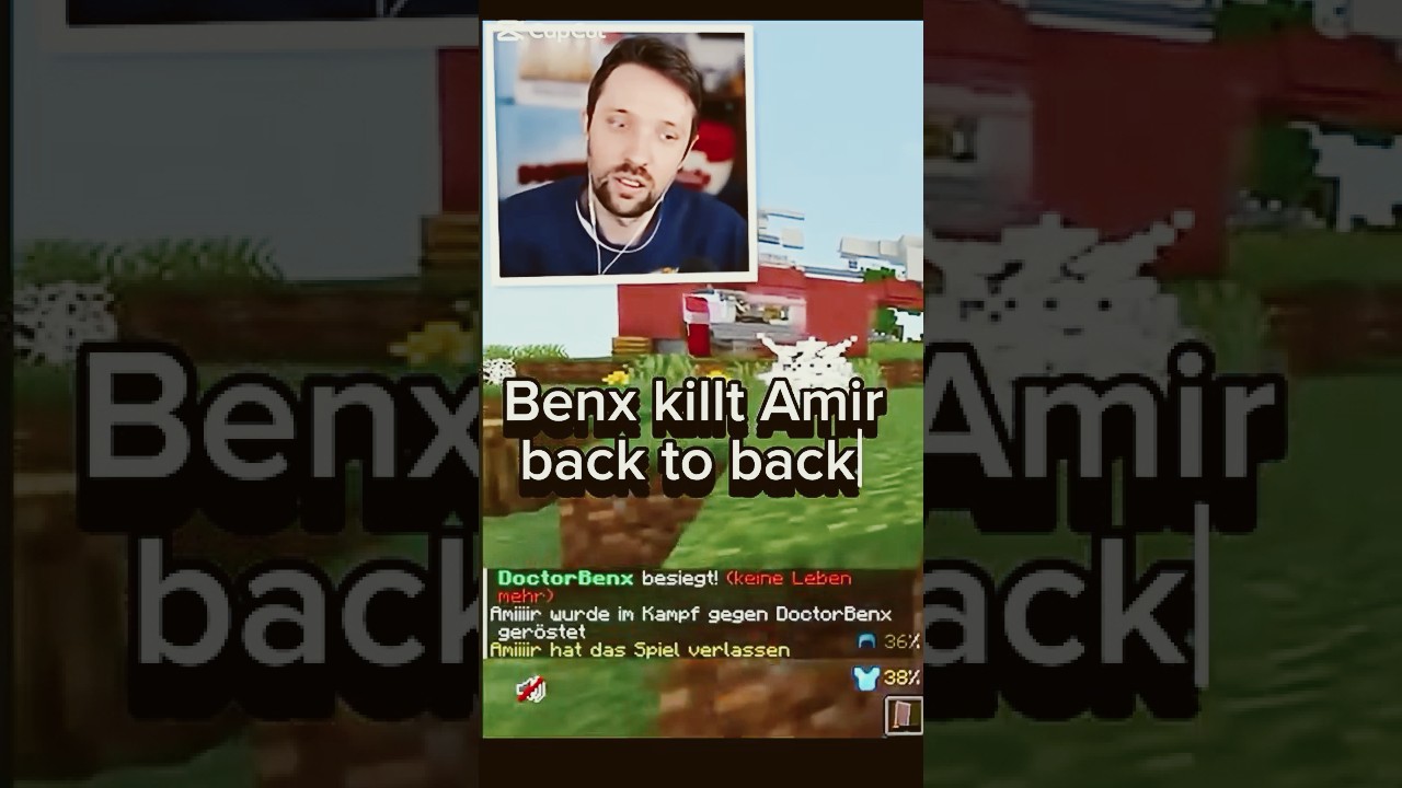 Benx killt Amir back to back?@benx @Craftmir #minecraft #final #gaming #benx #viral